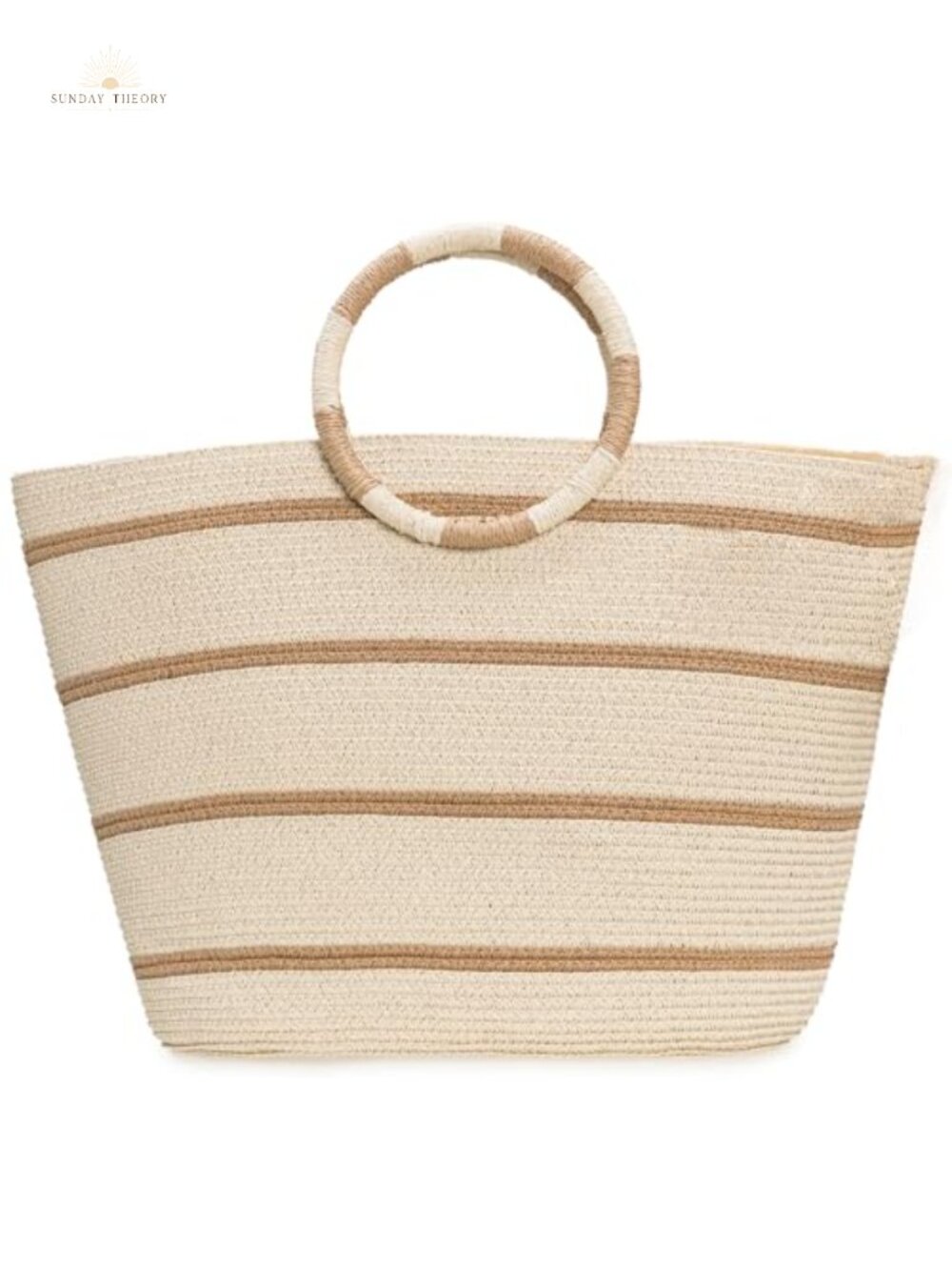 Woven Straw Tote Bag for Women Large Beach Bag Summer Shoulder Handbag - Picture 1 of 6